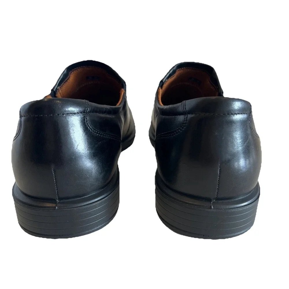 Ecco Black Leather Slip-On Oxford Loafer Shoes Euro 44 | Men's US 10-10.5